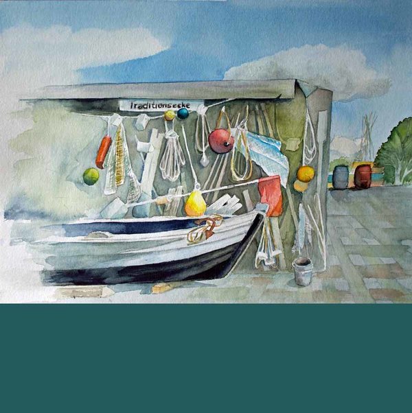 Boote und Schiffe als Aquarelle von Hanka & Frank Koebsch