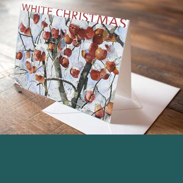 Weihnachtskarten als Faltkarte mit Umschlag