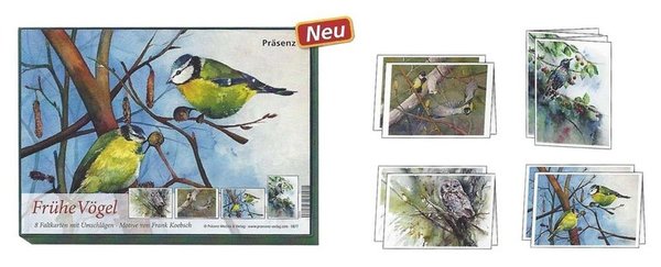 Kunstkarten-Box "Frühe Vögel"