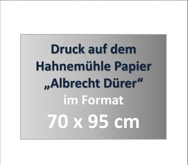 Druck auf Hahnemühle Papier „Albrecht Dürer“ im Format 70 x 95 cm