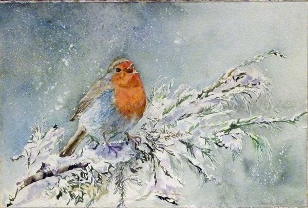 Postkarten-Box "So schön ist der Winter" mit Motiven von unseren Winter Aquarellen