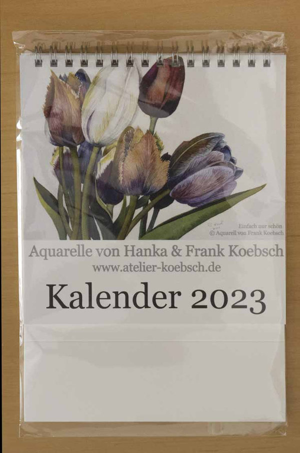 Kalender 2023 mit Aquarellen von Hanka & Frank Koebsch